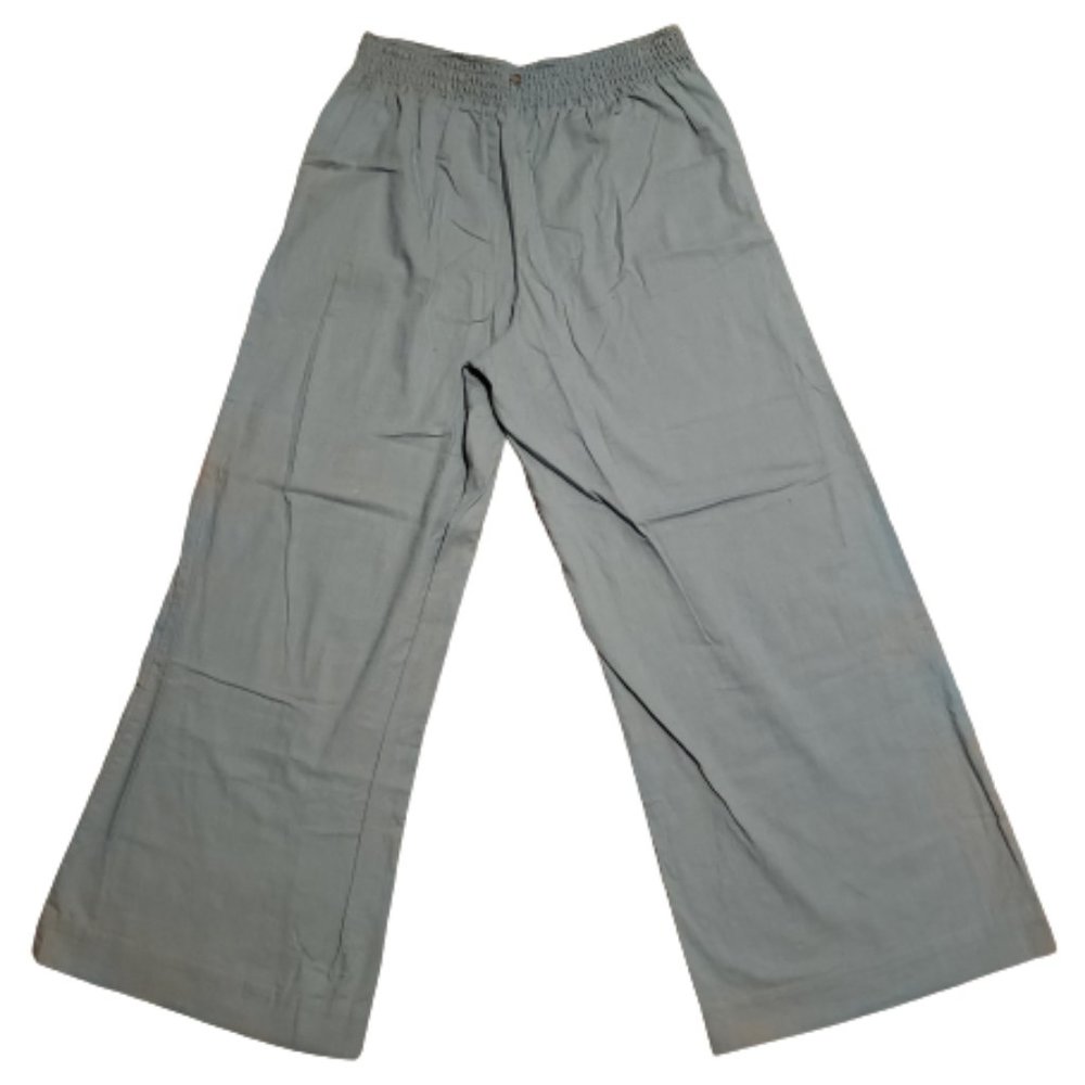 Roxy Wide Leg Pants Green Women's Medium M Outdoor Y2K Lightweight Retro Comfy